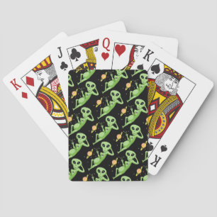 Peace Alien Playing Cards