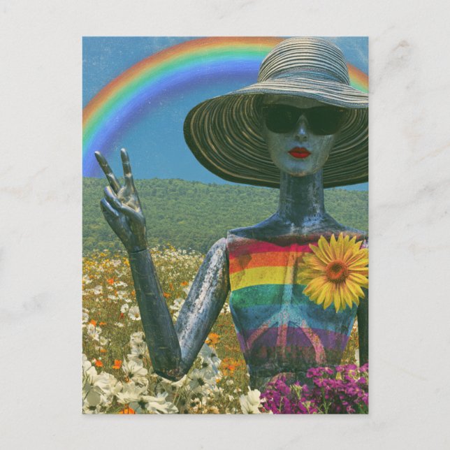 Peace Alien  Postcard (Front)