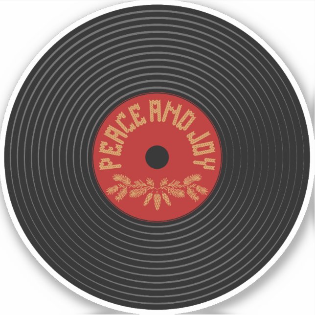Peace an joy vinyl record design (Front)