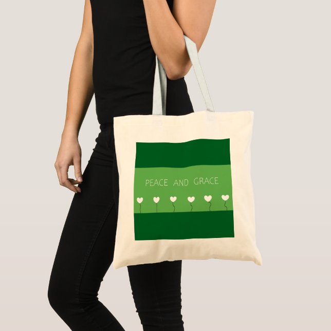 Peace and Grace Tote Bag (Front (Product))