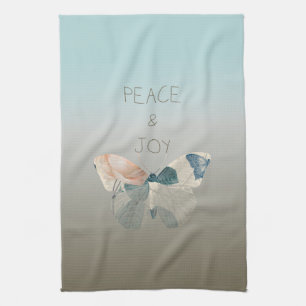Peace and Joy Butterfly Kitchen Towel