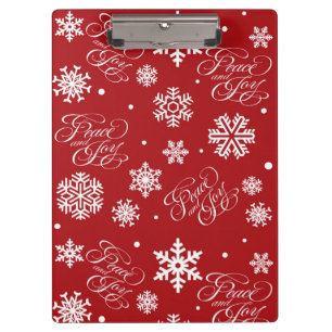 Peace and joy clipboard