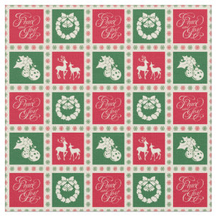 Peace and joy fabric