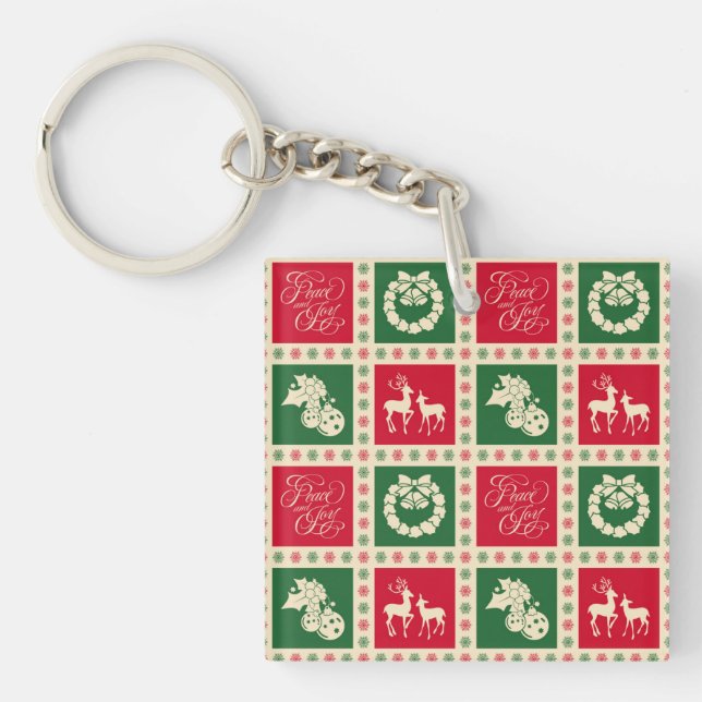 Peace and joy keychain (Front)