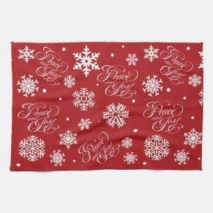 Peace and joy kitchen towel