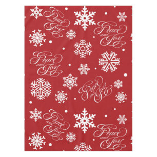 Peace and joy tablecloth