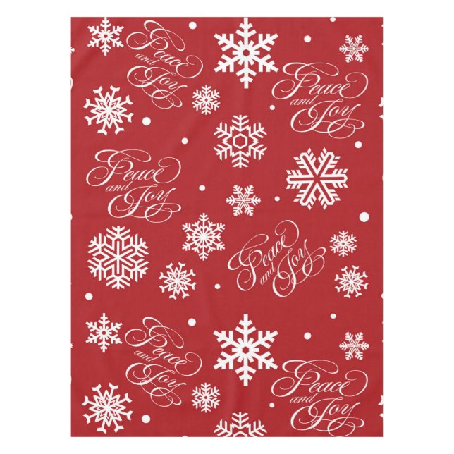 Peace and joy tablecloth (Front)