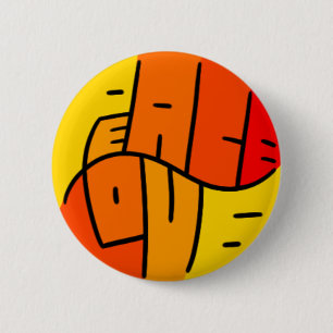 Peace and Love 2 Inch Round Button
