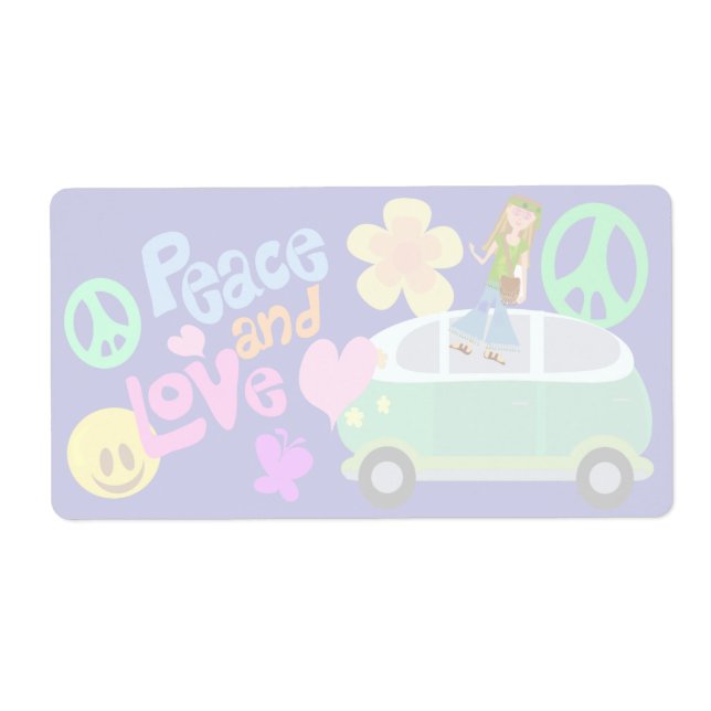 Peace and Love fun Super Sixties Style (Devant)