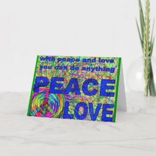 Peace and Love Holiday Card