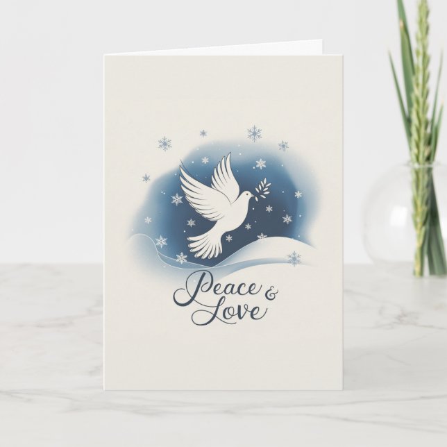 Peace and Love Holiday Card (Front)