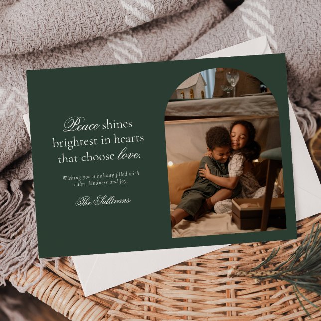 Peace and Love Holiday Photo Announcement (Creator Uploaded)