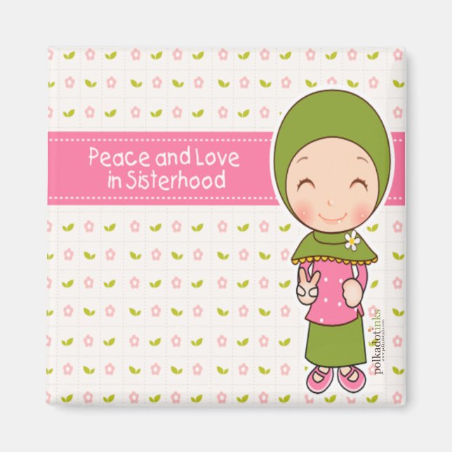 Peace and Love Magnet (Front)
