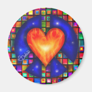 Peace and Love Magnet