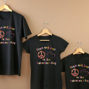 Peace and Love on Valentine's Day T-Shirt