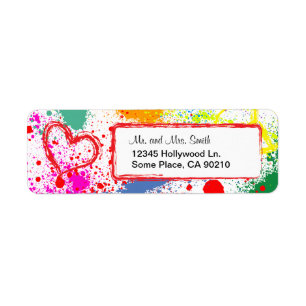 Peace and Love Paint Splatter (customizable)