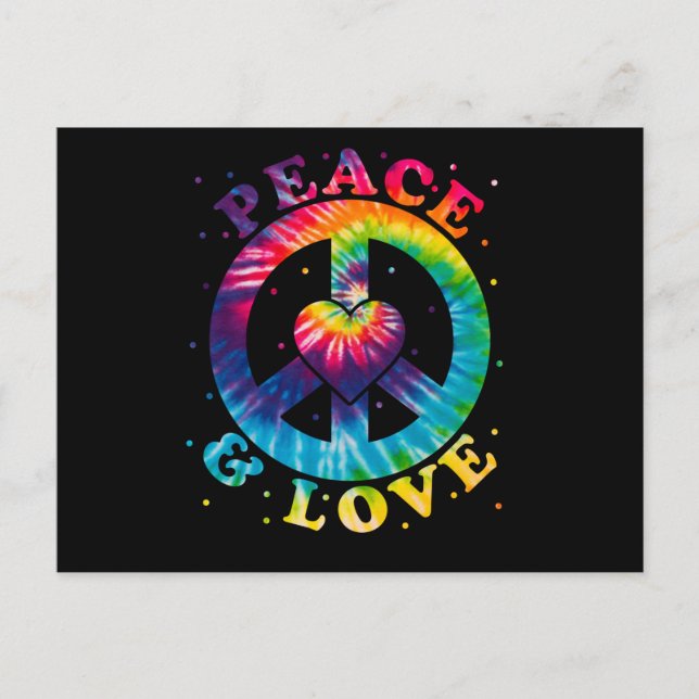 Peace and Love Postcard (Front)