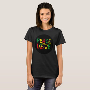 PEACE and LOVE, reggae style T-Shirt