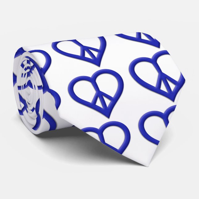 Peace and Love Tie (Rolled)