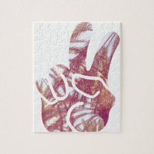 Peace and palm trees jigsaw puzzle