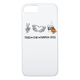 Peace And Pumpkin Spice, Halloween Skeletons Class Case-Mate iPhone Case