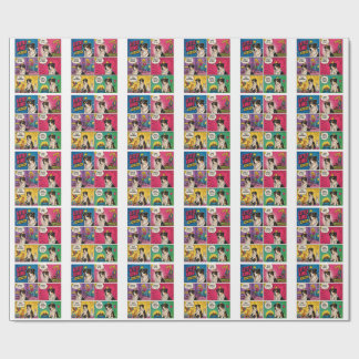 Peace And Snacks Comic Dog Gift Wrap