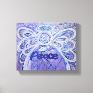 Peace Angel Word Art Painting Wrapped Canvas