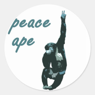 Peace Ape Lapel Sticker Sheet