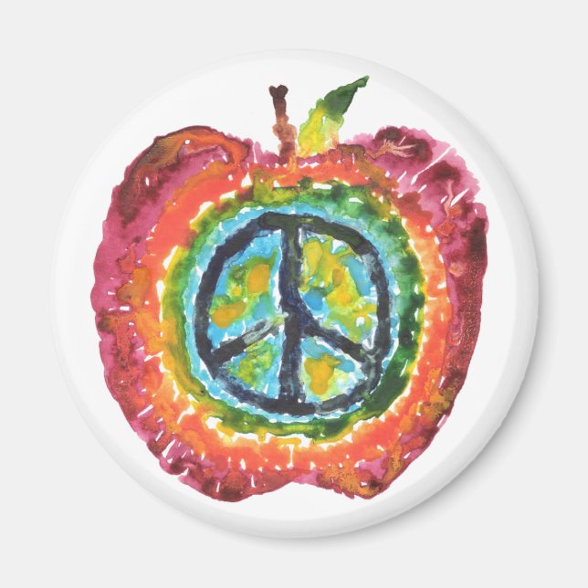 Peace Apple Magnet (Front)