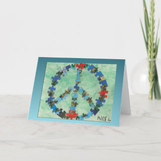 Peace Around The World Card