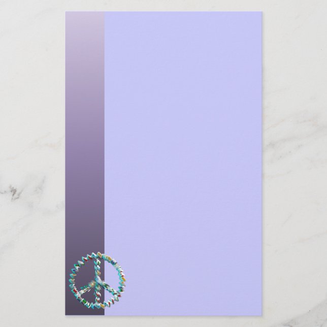 Peace Art Symbol Stationery (Front)