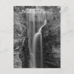 Peace At Indian Cliff Grayscale Postcard