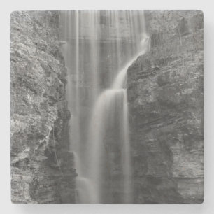 Peace At Indian Cliff Grayscale Stone Coaster