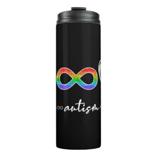 Peace Autism Love Autism Awareness T-Shirt feature Thermal Tumbler