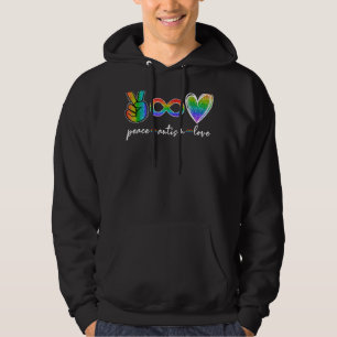 Peace Autism Love Infinity Symbol Autism Awareness Hoodie