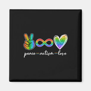 Peace Autism Love Infinity Symbol Autism Awareness Magnet
