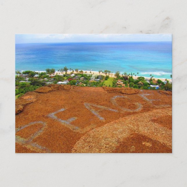 peace banzai beach postcard (Front)