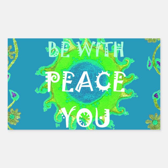 Peace Be with You Art Print Sticker (Front)