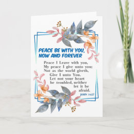 Peace be with you card