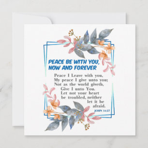 Peace be with you card