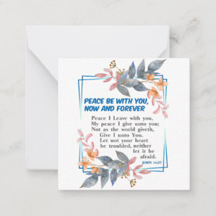 Peace be with you card