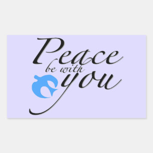 Peace be with you design sticker