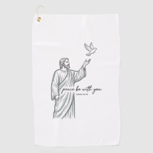 Peace Be With You Dove Christian Vintage Shirt Golf Towel