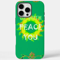 Peace Be With You: Inspirational Green and Yellow 