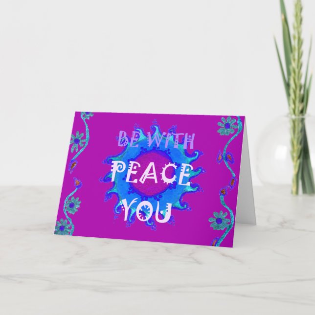 Peace Be With You Inspirational Print Card (Front)