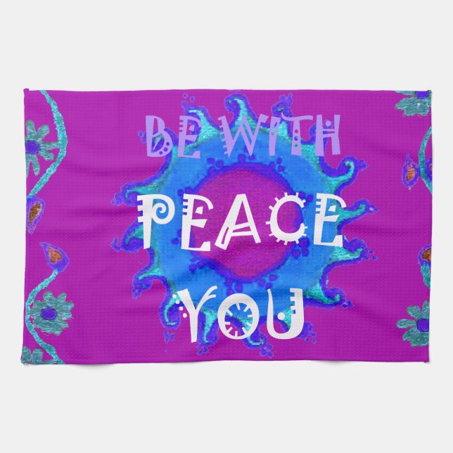 Peace Be With You Kitchen Towel (Horizontal)