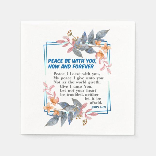 Peace be with you napkin (Front)