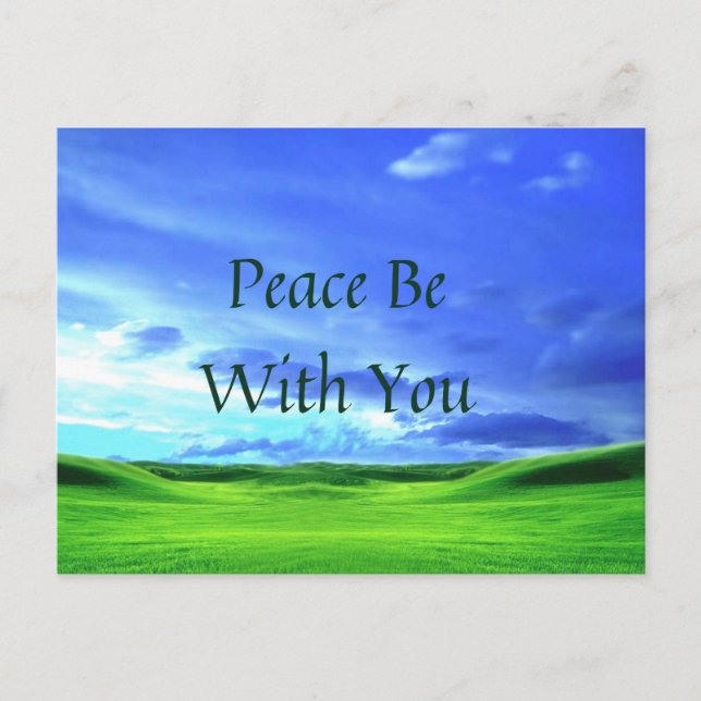 Peace Be With You postcard (Front)