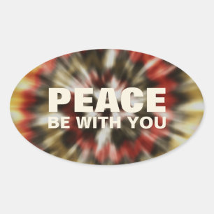 Peace Be With You Tie Dye 4PC Sticker Pack