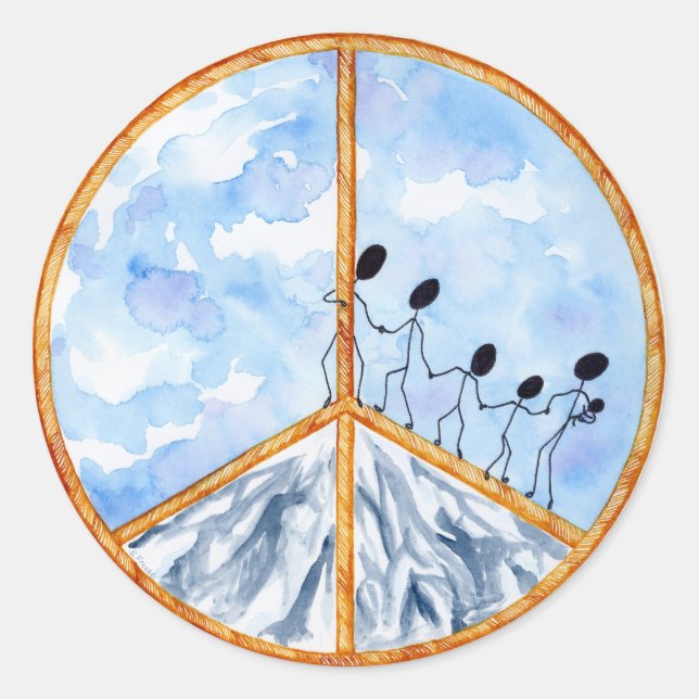 "Peace Begins With Me" Sticker (Front)